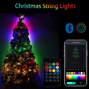 Smart LED Weihnachts baum Lichter Fee Girlande Remote App Fernbedienung USB-Stecker Lichterketten für Urlaub Dekoration - Product Image 3