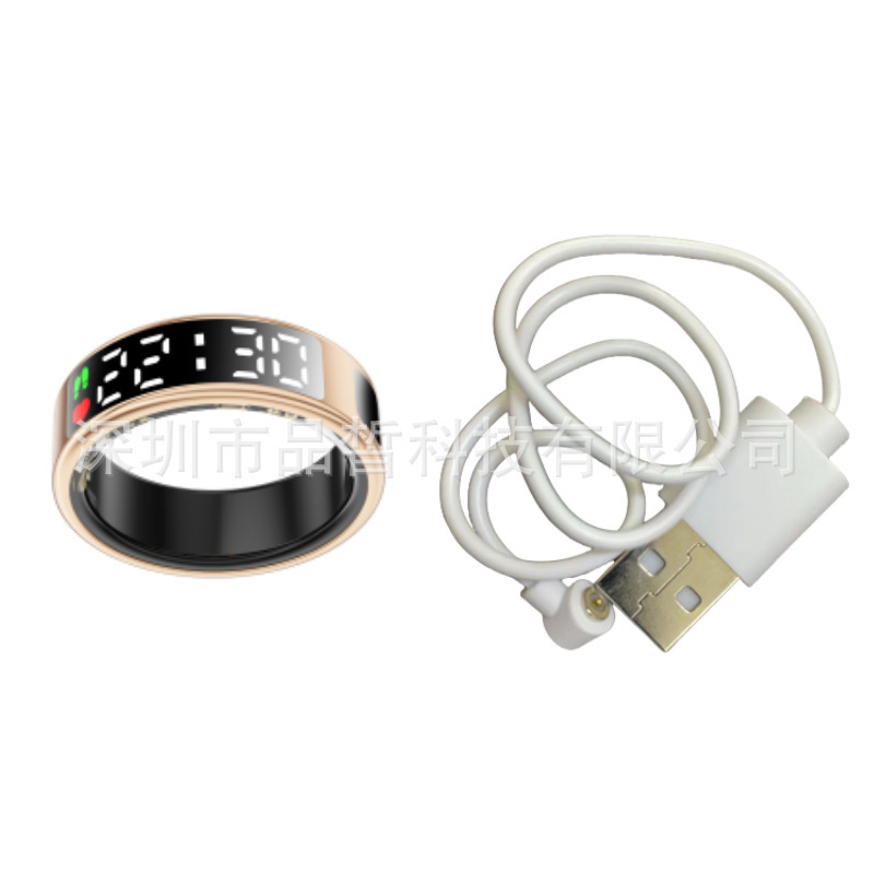 Cargador de cable de 8 pulgadas en color dorado champán con un diámetro interior de 18,2 mm