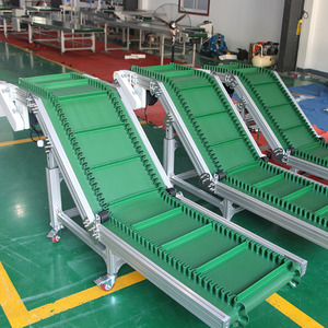 Máquina automática de cinta transportadora industrial de grado alimenticio de PVC, máquina verde para línea de montaje, clasificación y ramificación de mercancías