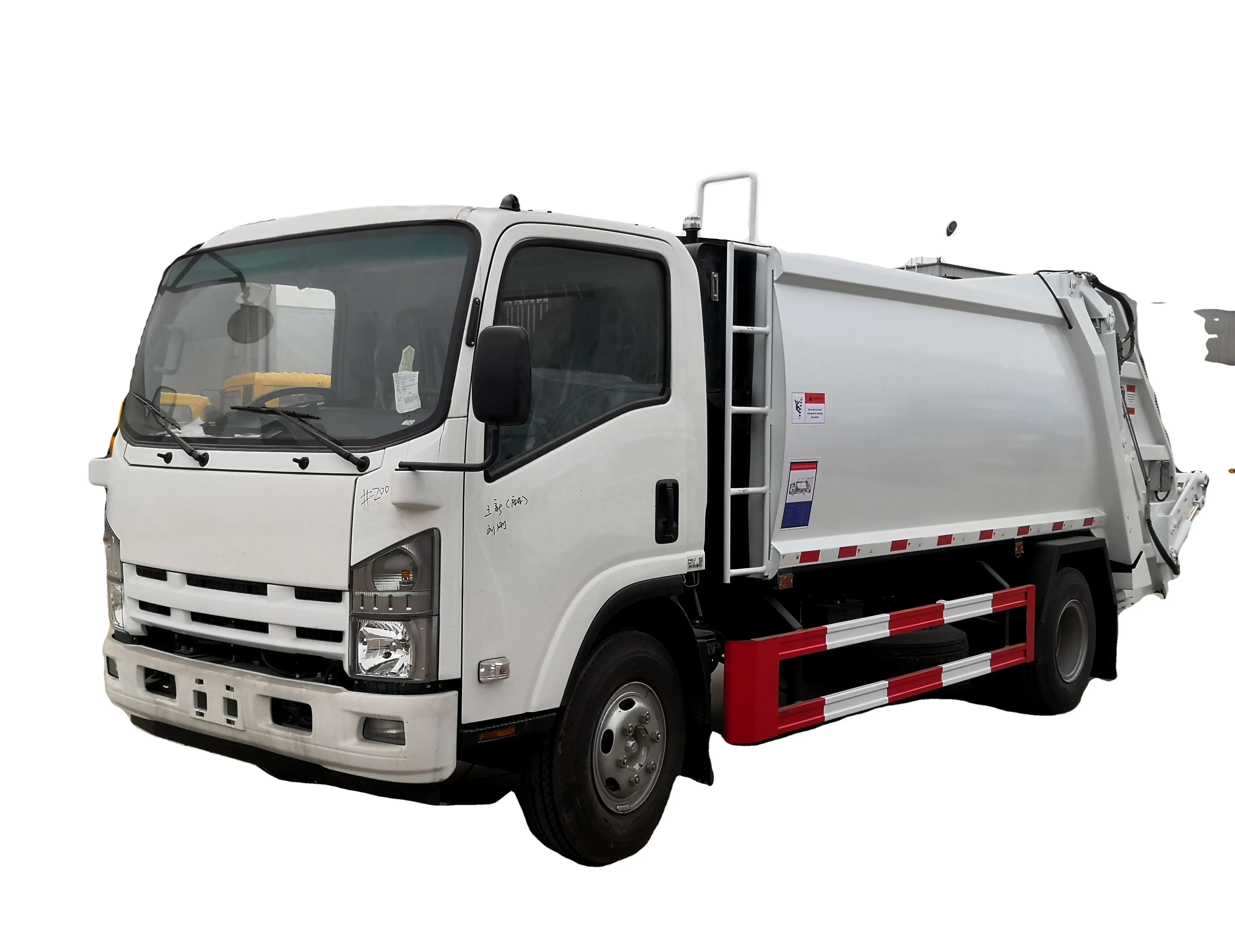 Caminhão de lixo da fabricação 8m3, capacidade do caminhão de lixo de compressão para venda japão 700p