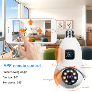 LEVOFAST ใหม่ SQ005 กล้องเลนส์คู่ PAN-TILT สองทางเสียงกล้องรักษาความปลอดภัย 2MP 4MP กันน้ําในร่มหลอดไฟกล้อง - Product Image 4