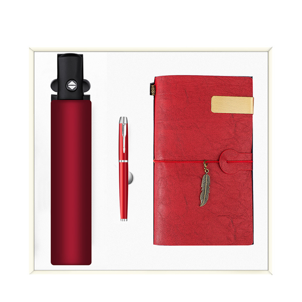 Red3sets Cahier/Stylo/Parapluie