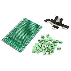 Arduino Mega 2560/MEGA2560 R3 için rtmçift taraflı PCB prototip vida Terminal bloğu kalkanı kurulu kiti ile uyumlu