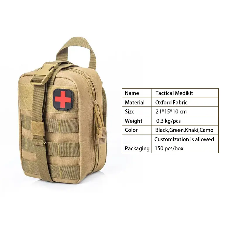 Wholesale Tactical Rip-Away Medical Bag Emergency Molle Pouch Doctor First Aid Kit Utility Ifak Medical Bag