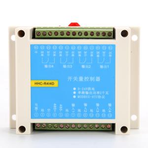 Protocolo Modbus RTU Módulo de relé de control de 4 entradas y 4 salidas Módulo PLC de entrada y salida de interruptor RS485 - Product Image 1