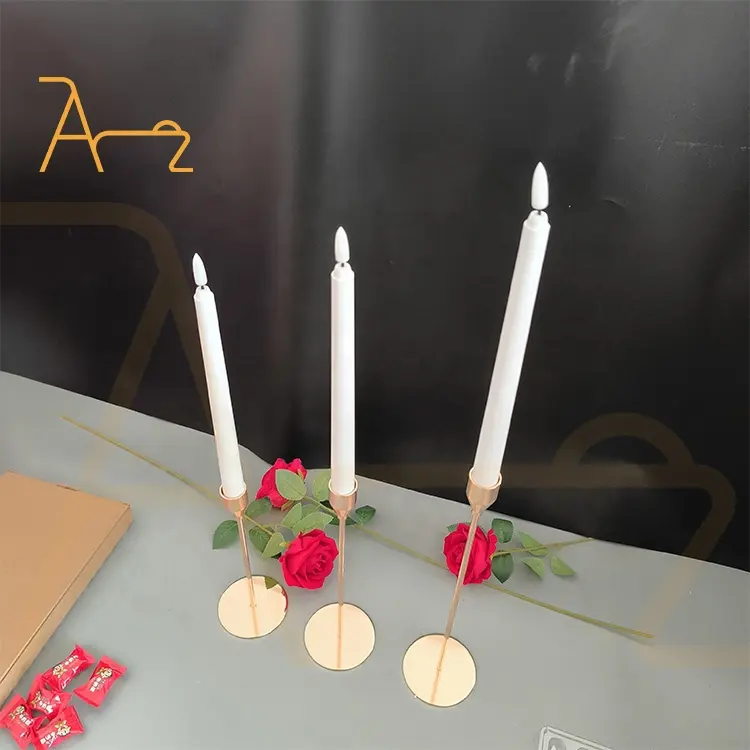 Hotel Wedding Supplies Battery Flickering Taper Candle Party Decoration Led Flameless Christmas Candles