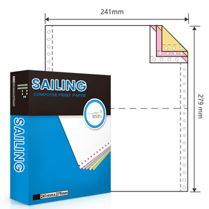 Tipificación simple Impresión continua sin carbón Copia Forma de computadora Papel triplicado
