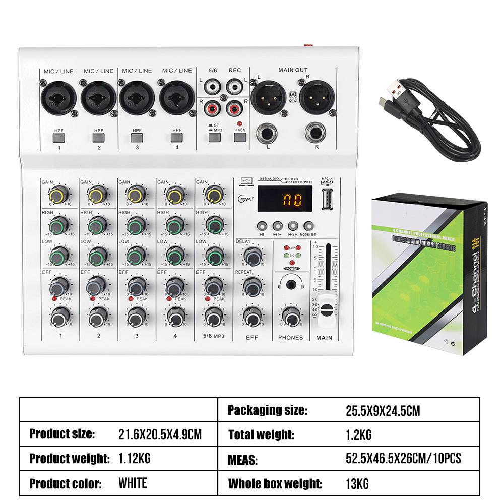 6-way mixer (white)