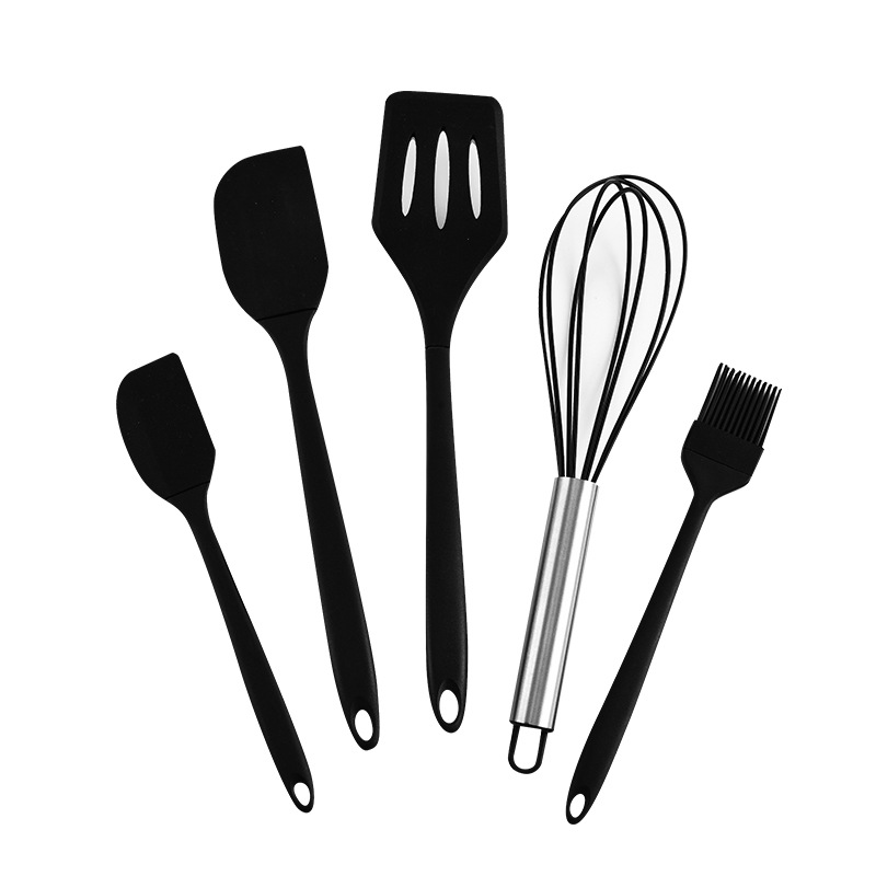 Spliced baking 5 piece set-black