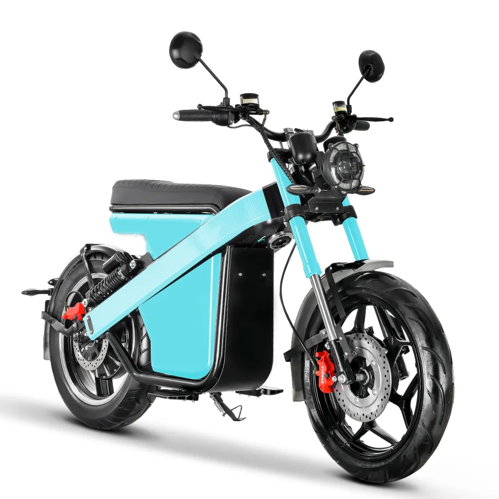 Disk fren 60v emotosiklet 17 inç klasik elektrikli kir bisiklet yetişkin off-road motosikletler