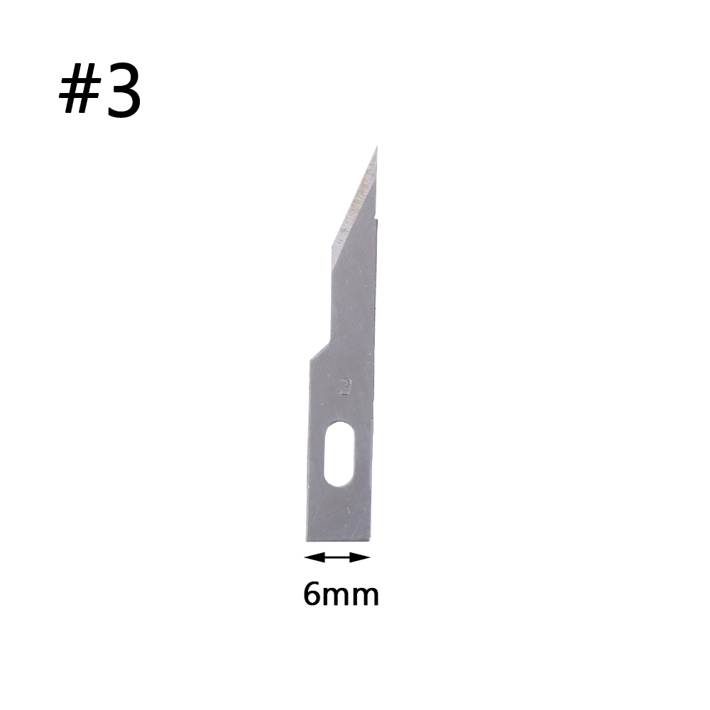 10pcs/lot Stainless Steel Blade for Wood Carving Engraving Craft Sculpture Knife Scalpel Cutting Tools for PCB Repair