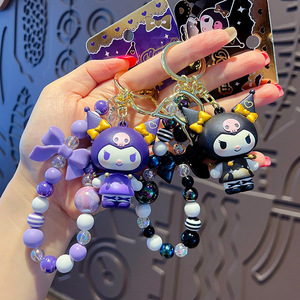 Keychain kulomi phụ kiện với ánh sáng ống đồng in ấn cao su mặt dây chuyền điện thoại di động Dây trang trí điện thoại di động trang trí - Product Image 3