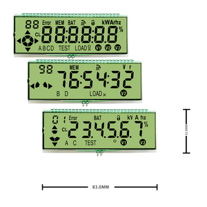 Display lcd a segmenti personalizzati prezzo economico display a segmenti TN schermo tn htn fstn va lcd 7 modulo display lcd a segmenti monocromatici