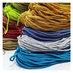 Multi-color Polyester Powder Twisted <strong>Cord</strong> Twisted Rayon <strong>Cord</strong> Satin Rope Silk Braid 100% Polyester <strong>5</strong> <strong>MM</strong>/ Custom Diameter - Product Image 5