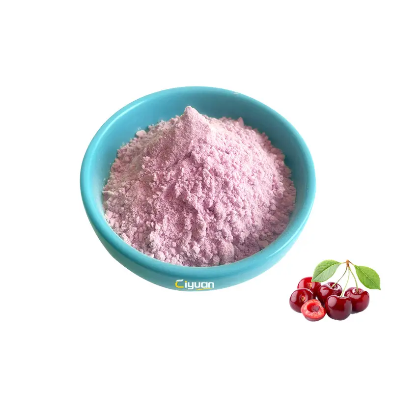 Ciyuan Bio Fabrico Fornecedor 100% Natural Grau Alimentício Vermelho Cereja Acerola Em Pó