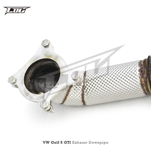 VW GOLF V/5 GTI 2004-2009パフォーマンスチューニングエキゾーストヘッダーチューブフロントパイプ用のカスタムエキゾーストダウンパイプ - Product Image 4