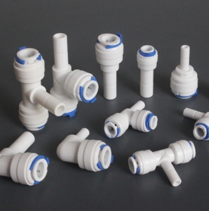 水塑料管件直1/4 “3/8” 外径软管连接1/4 “阀杆快速接头反渗透水族箱系统 - Product Image 3