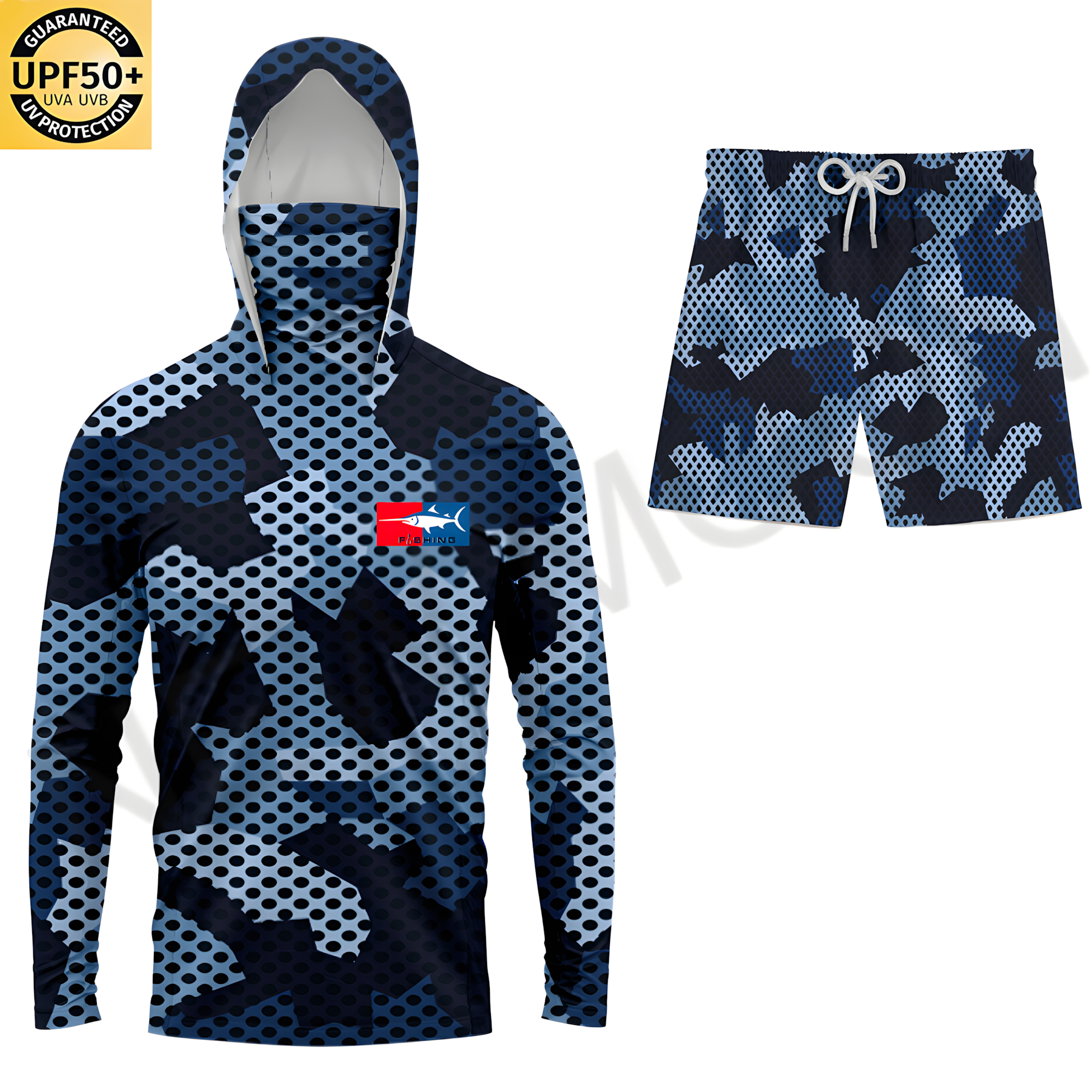 Camouflage blue