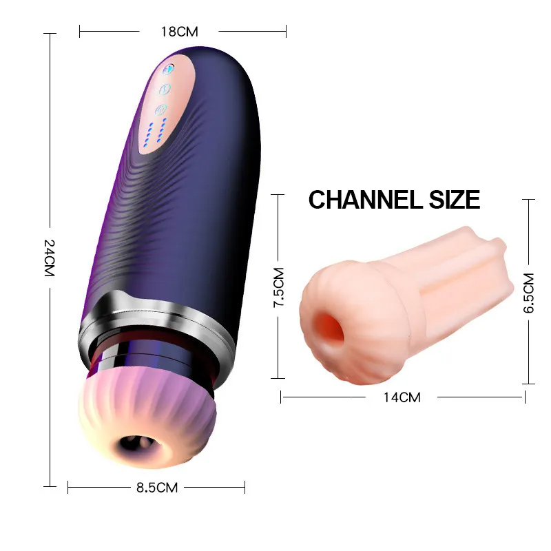 Comprando Mês Promoção Automatic Deep Sucking Masturbation Cup Vaginal Masculino Masturbadores Oral Pussy Sex Toys for Men