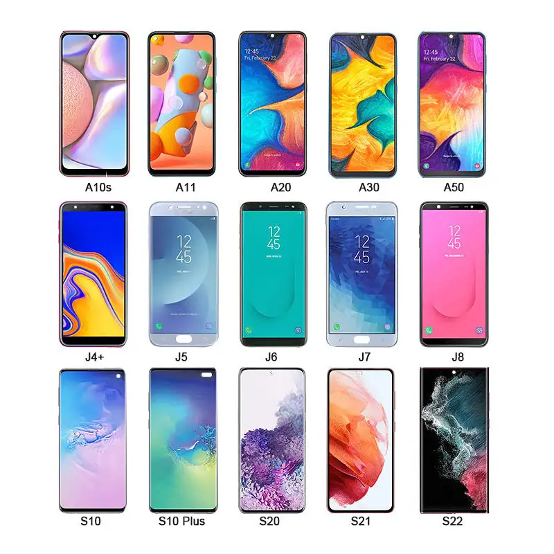 หน้าจอสัมผัส LCD สำหรับ Samsung Galaxy,S6 Edge S7 S8 Plus S9 S10 Plus S10e S20 S21 S22 LCD พิเศษ A10 A11 A31 A51 A71