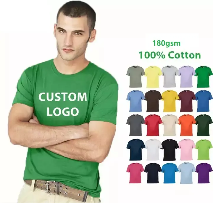 Prezzo di fabbrica t-shirt da uomo vuota personalizzata logo personalizzato stampato t-shirt casual 100% cotone universale da uomo e da donna wo