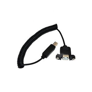 Panel montajlı USB 2.0 a dişi USB2.0 B erkek yazıcı tarayıcı adaptör veri kablosu vidalı kilit - Product Image 4