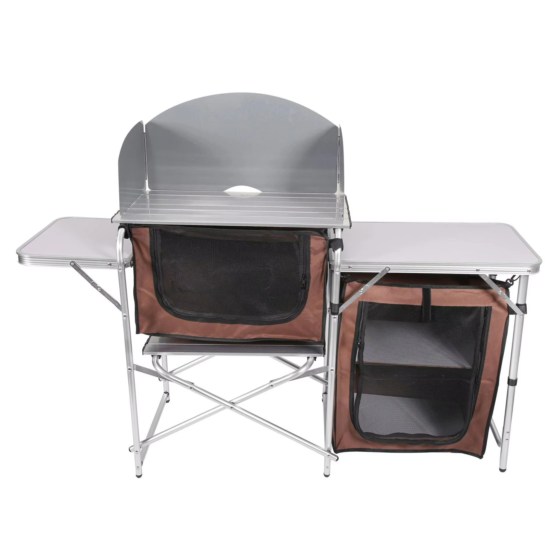 2 armoires marron