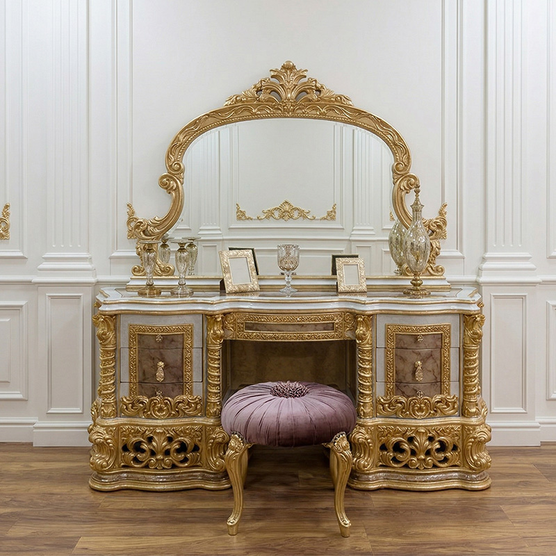 ensemble de coiffeuse