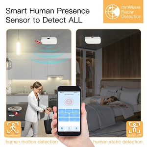 24G Tuya Smart WiFi/ZigBee Human Presence Detector Wave Radar Detection <strong>Sensor</strong> <strong>Light</strong> Luminosity 2 IN 1 <strong>Function</strong> Remote Monitor - Product Image 3