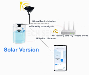 Tuya ultrasonik seviye sensörü App görüntülemek için su seviyesi izleme ultrasonik kablosuz sıvı seviye sensörü Wifi - Product Image 4