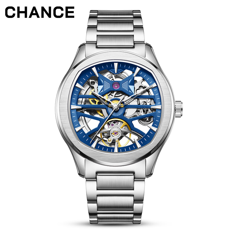 Acier inoxydable bleu