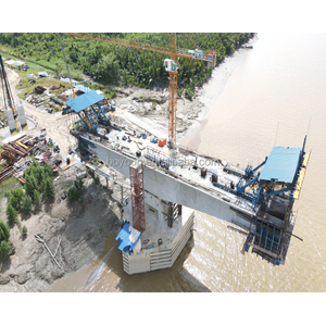 สะพานแม่พิมพ์หล่อคอนกรีตแบบหล่อเหล็ก Q235การก่อสร้างสะพานเหล็กนักเดินทางแบบฟอร์มคานสำหรับสายเคเบิลพัก - Product Image 3