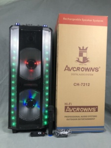 AVCROWNS CH-7212 Portable Party Audio <strong>System</strong> Outdoor USB Aux BT Connecting Dance Music Battery <strong>Operated</strong> Home Mobile Phone - Product Image 2