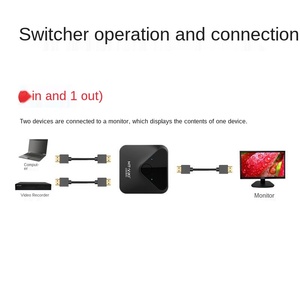 Interruptor HDMI 4K HDMI, 2 entradas, 1 salida, 1 entrada, 2 salidas, Compatible con 4K, 3D, HD, 1080P, Compatible con Firestick, Xbox, PS4, Roku