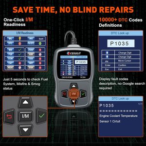 OBD2-Scanner SC204 Multi-Applica ble Check Engine Light Code Reader Überprüfen der Motorlicht-Reset Klarer Fehler DTC-Diagnose tool - Product Image 4
