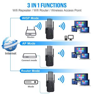 无线AX3000M WIFI 6中继器信号放大器5g双频扩展器千兆网络端口路由器WiFi信号放大器 - Product Image 5