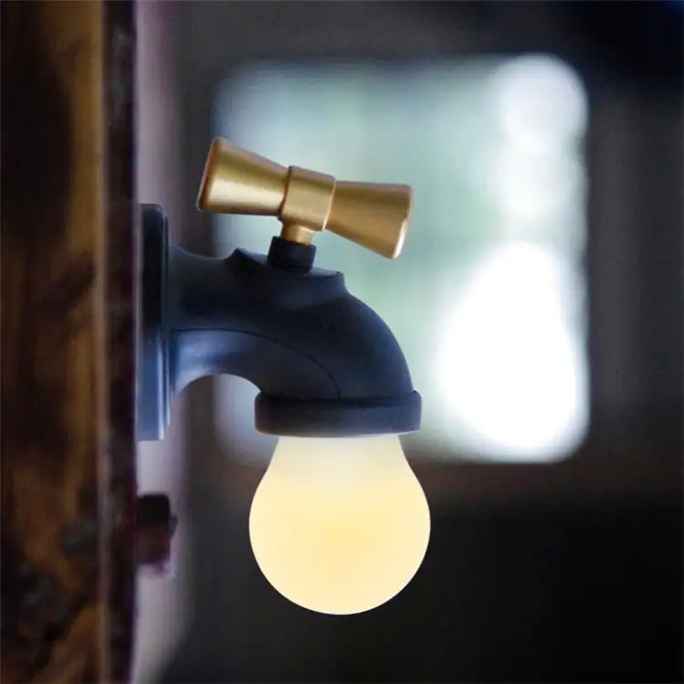 LED musluk akıllı aydınlatma kase işık ve kreş sanat ses sensörü tuvalet/bodrum/koridor duvar asılı olsun geceleri