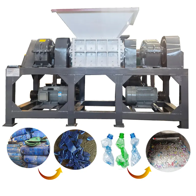 Elektronische Afval Shredder Crusher Organische Afval Industriële Papier Machine Biomassa Stof Textiel Shredder
