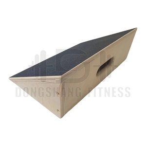 Fitness Weightlifting Workout Non Slip 15 Angle Wooden Squat Wedge <strong>Block</strong> Set - Product Image 2
