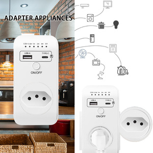 BR Plug New Smart presa di temporizzazione Controller automatico spegnimento programmabile conto alla rovescia interruttore con USB Type-C - Product Image 5