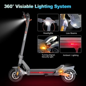 ZU10 USA Warehouse 800 <strong>W</strong>, Max 50/40 Miles Long Range Dual Disk Brake System Adult Electric <strong>Scooter</strong> with APP Fingerprint Unlock - Product Image 4