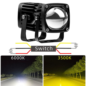 ไฟตัดหมอกสำหรับขับรถ,ไฟทำงาน LED เลนส์2นิ้ว20W HD 6000K สีขาว3500K สีเหลืองไฟตัดหมอกไฟสปอตไลท์ไฟสำหรับรถยนต์รถบรรทุก SUV โคมไฟทำงานมอเตอร์ไซค์ - Product Image 5