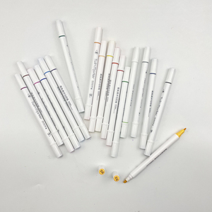 Quick Drying Fiber <strong>Nib</strong> Custom Dual <strong>Tip</strong> Alcohol Ink Twin <strong>Marker</strong> Pen Set for Painting Coloring