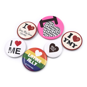 Küçük emniyet pimi kapatma düğmesi yuvarlak süblimasyon Metal badgeclothes Pin giysi için özel boş Pin düğmesi - Product Image 4