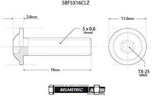 <strong>M4X10</strong> M6X16 Torx Button Flange ISO 7380-2 Metric Machine <strong>Screw</strong> with TX-20 Drive Zinc Plated Steel <strong>Screws</strong>