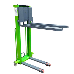 Apilador de palés de carga para camión, semieléctrica carretilla elevadora de 1000 kg de carga automática, serie