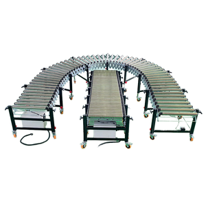 Línea de montaje de transportador de rodillos de potencia móvil automática Rodillo telescópico con correa giratoria plegable para una descarga de carga eficiente - Product Image 3