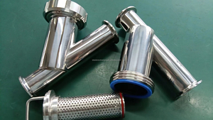 卫生Ss304卫生1.5英寸<span class=keywords><strong>Y</strong></span>型三灯夹式过滤器