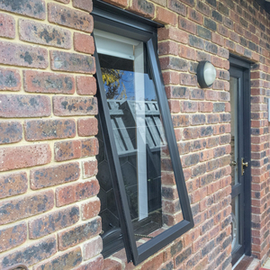 Australian Standard Aluminum <strong>Windows</strong> AS2047 Double Glazing Glass Modern <strong>Design</strong> with Rolling Open <strong>Style</strong> Black Aluminum <strong>Frame</strong> - Product Image 2