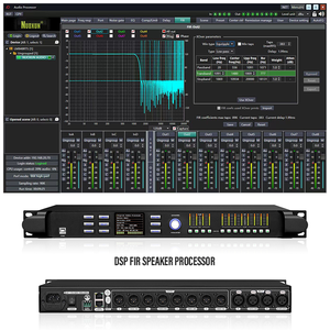 Fabricación LM848RTS 4 entradas 8 salidas 96Khz potente módulo amplificador DSP Procesador de Audio FIR - Product Image 1